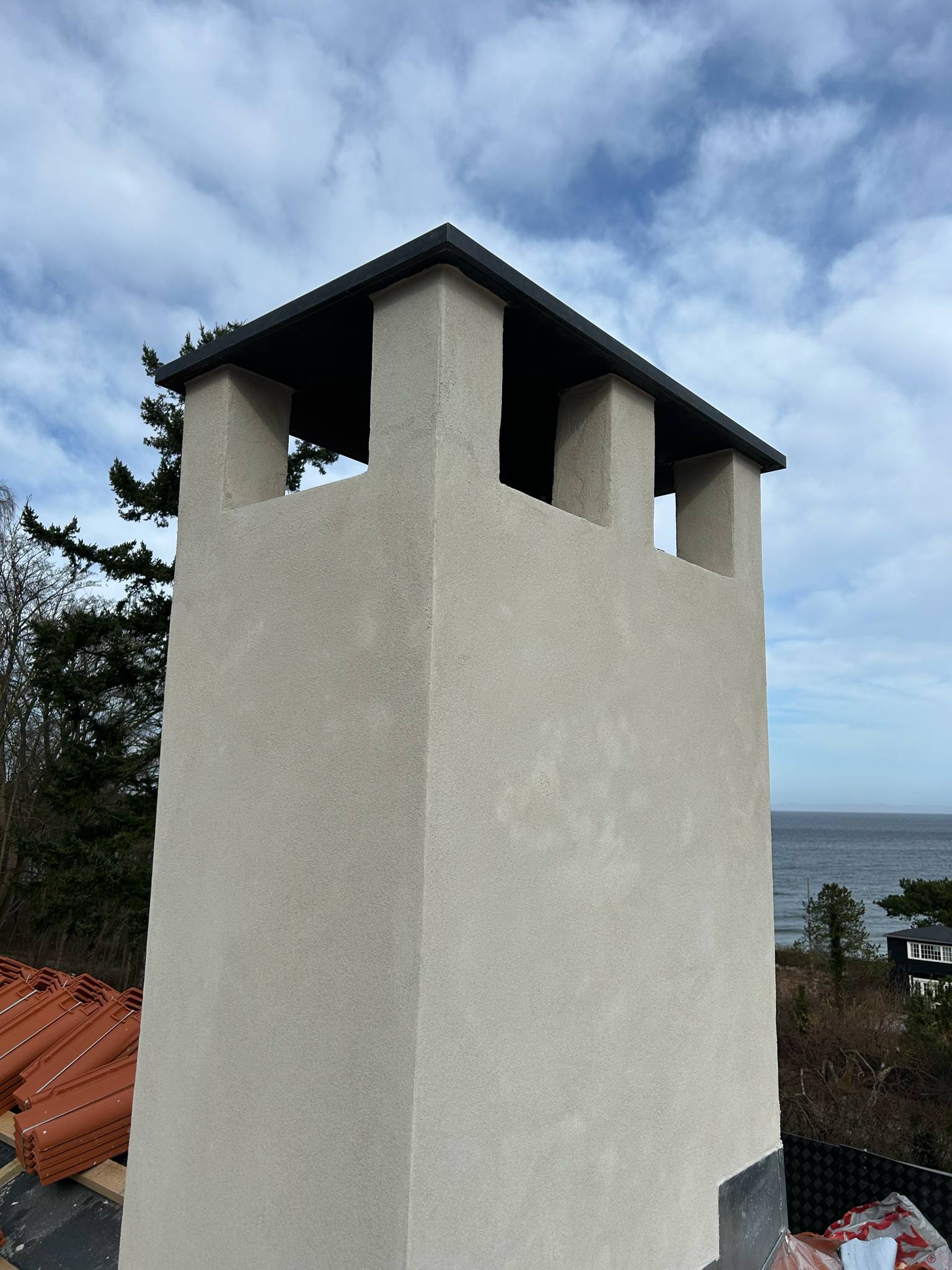 Skorstensarbejde ved kysten
