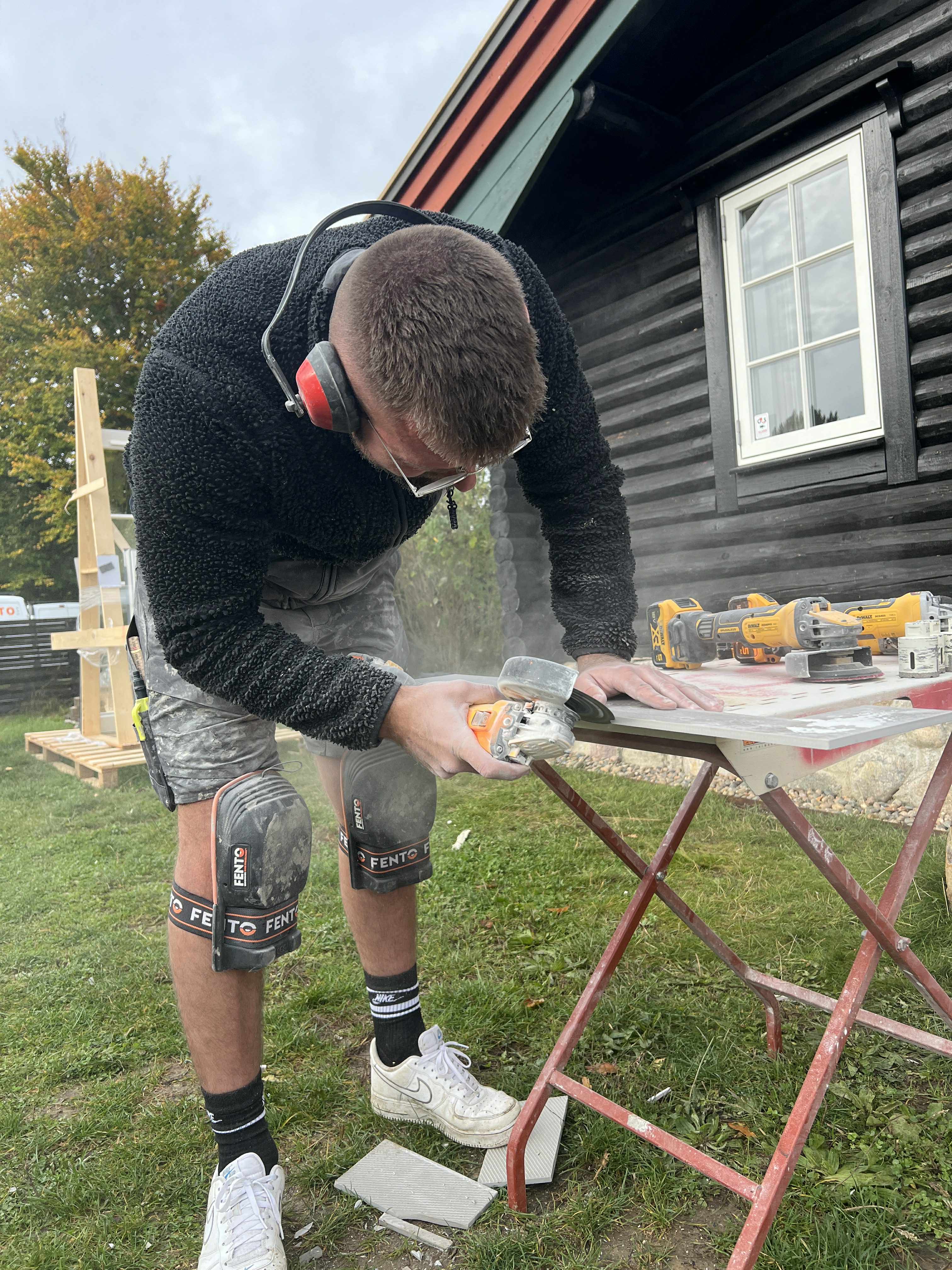 Cemento på arbejde